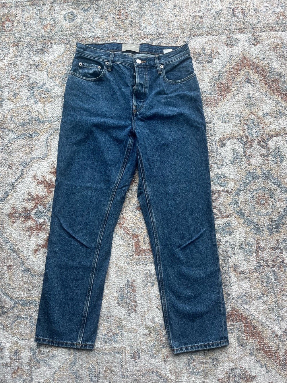 Everlane Dark Blue Ankle Jeans
